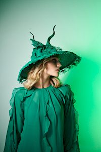 Couture | Green Couture summer hat -  image-3