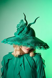 Couture | Green Couture summer hat -  image-6